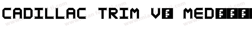 Cadillac Trim V1 Med字体转换